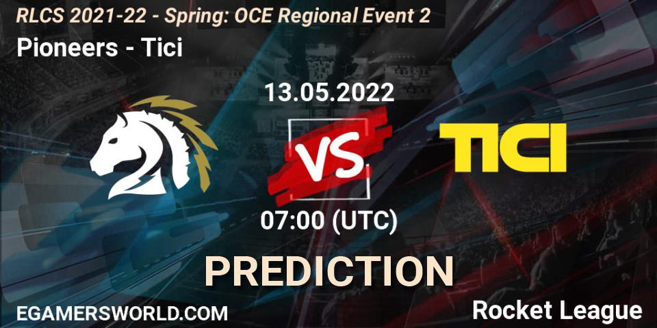 Pioneers - Tici: ennuste. 13.05.2022 at 07:00, Rocket League, RLCS 2021-22 - Spring: OCE Regional Event 2