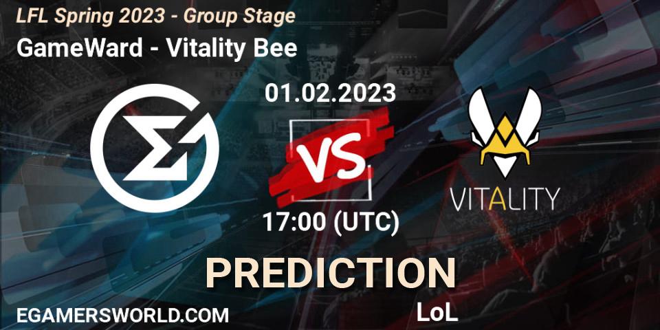 GameWard - Vitality Bee: ennuste. 01.02.2023 at 21:00, LoL, LFL Spring 2023 - Group Stage