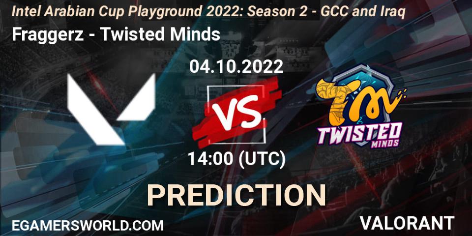 Fraggerz - Twisted Minds: ennuste. 04.10.2022 at 14:00, VALORANT, Intel Arabian Cup Playground 2022: Season 2 - GCC and Iraq