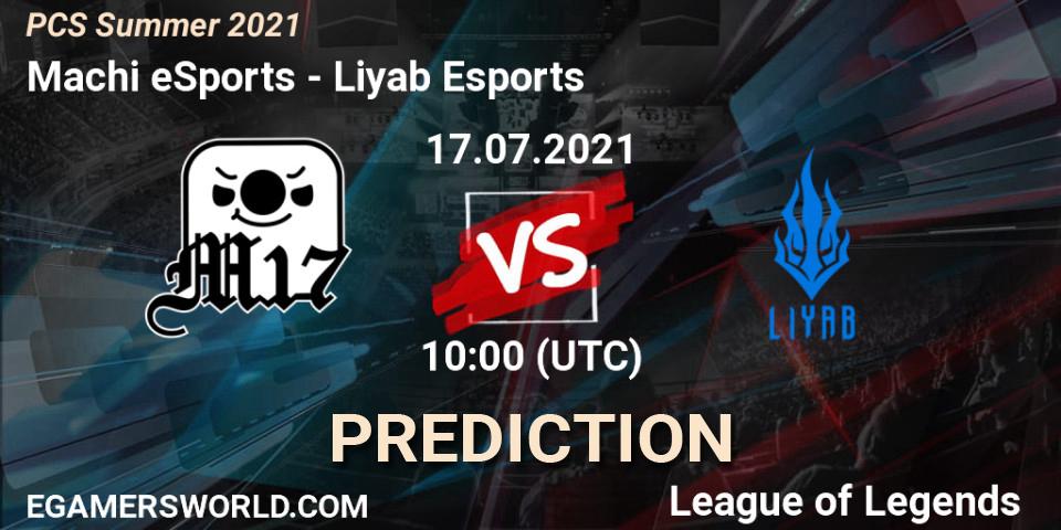 Machi eSports - Liyab Esports: ennuste. 17.07.2021 at 10:00, LoL, PCS Summer 2021