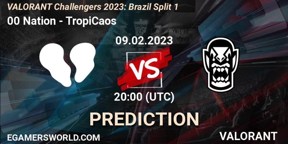 00 Nation - TropiCaos: ennuste. 09.02.23, VALORANT, VALORANT Challengers 2023: Brazil Split 1