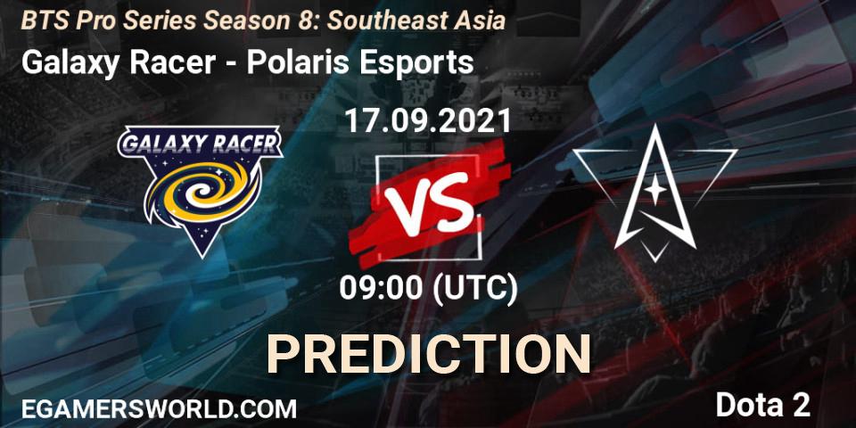 Galaxy Racer - Polaris Esports: ennuste. 17.09.2021 at 10:55, Dota 2, BTS Pro Series Season 8: Southeast Asia