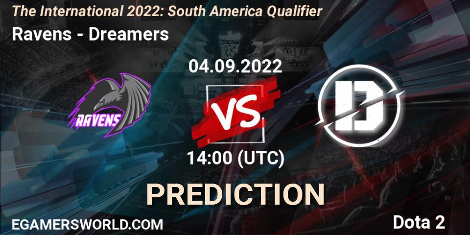 Ravens - Dreamers: ennuste. 04.09.22, Dota 2, The International 2022: South America Qualifier
