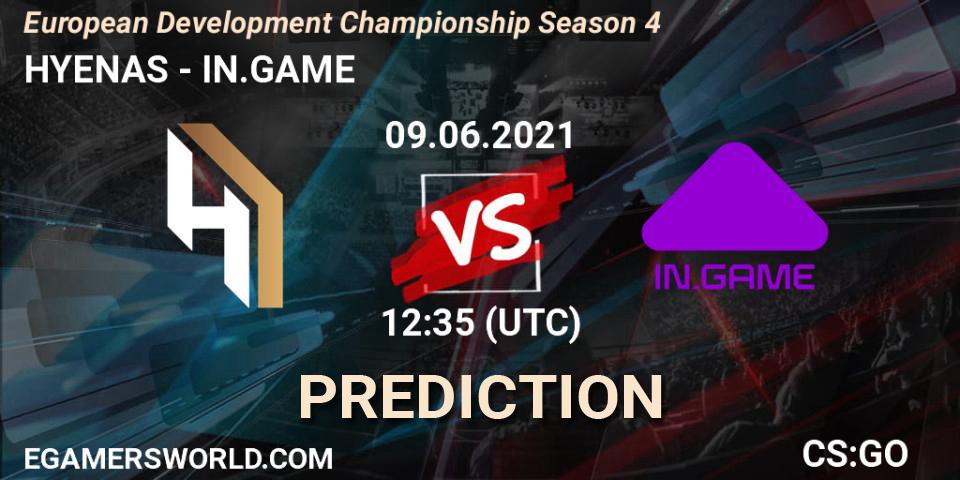 HYENAS - IN.GAME: ennuste. 09.06.2021 at 12:45, Counter-Strike (CS2), European Development Championship Season 4