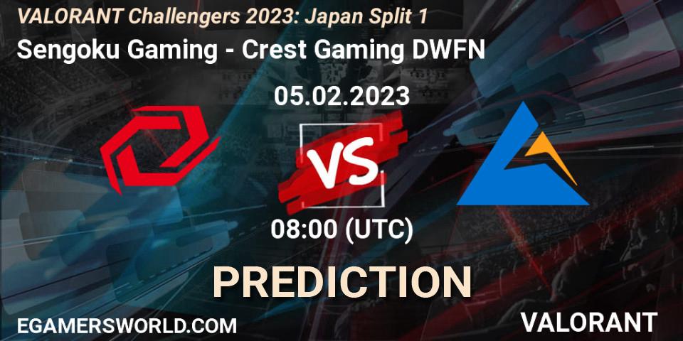 Sengoku Gaming - Crest Gaming DWFN: ennuste. 05.02.23, VALORANT, VALORANT Challengers 2023: Japan Split 1