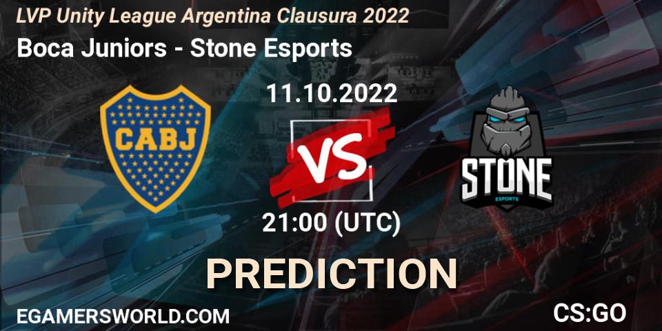 Boca Juniors - Stone Esports: ennuste. 11.10.2022 at 21:00, Counter-Strike (CS2), LVP Unity League Argentina Clausura 2022