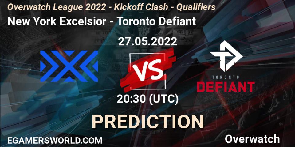 New York Excelsior - Toronto Defiant: ennuste. 27.05.2022 at 20:30, Overwatch, Overwatch League 2022 - Kickoff Clash - Qualifiers