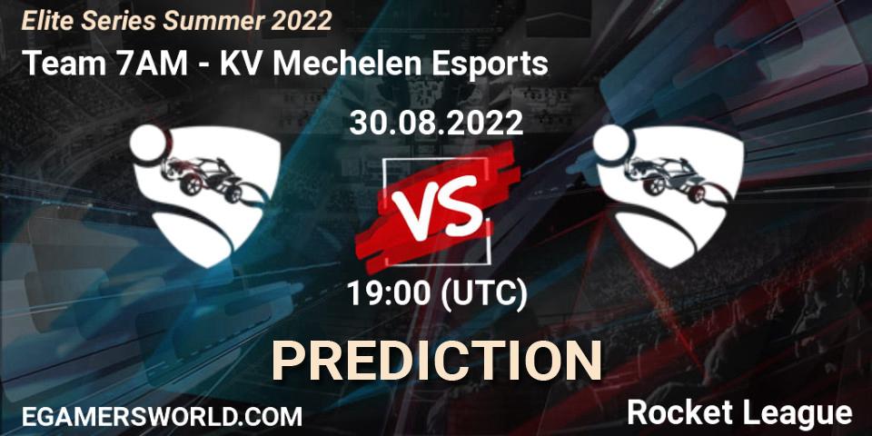 Team 7AM - KV Mechelen Esports: ennuste. 30.08.2022 at 19:00, Rocket League, Elite Series Summer 2022