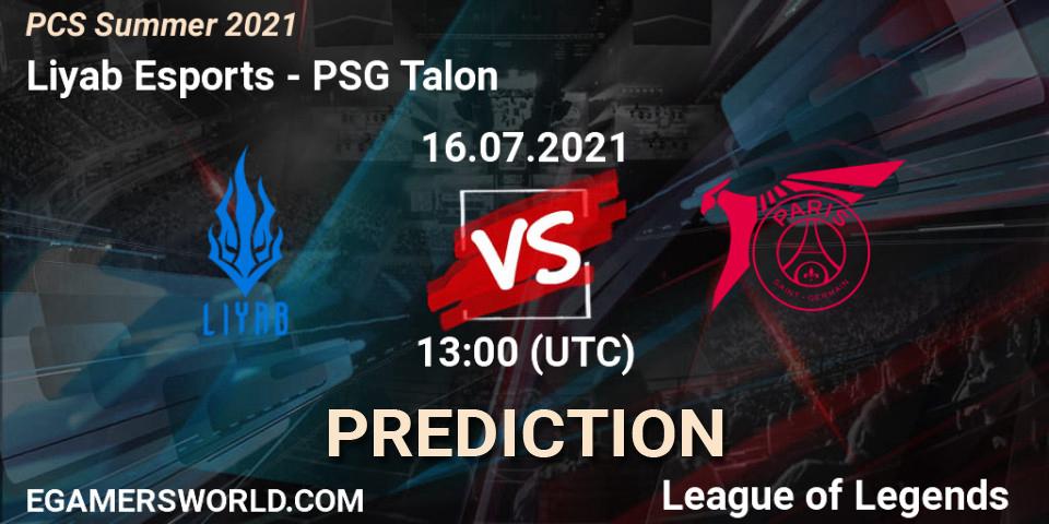 Liyab Esports - PSG Talon: ennuste. 16.07.2021 at 13:00, LoL, PCS Summer 2021