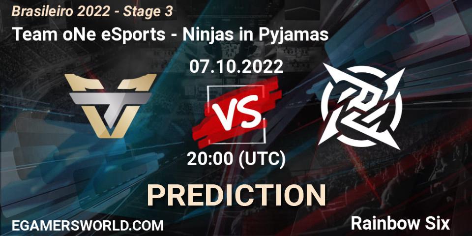 Team oNe eSports - Ninjas in Pyjamas: ennuste. 07.10.22, Rainbow Six, Brasileirão 2022 - Stage 3