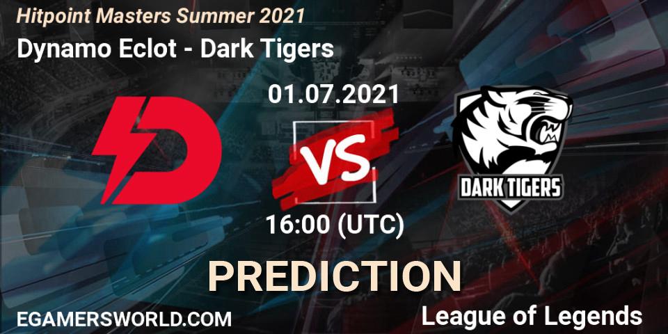 Dynamo Eclot - Dark Tigers: ennuste. 01.07.2021 at 16:00, LoL, Hitpoint Masters Summer 2021