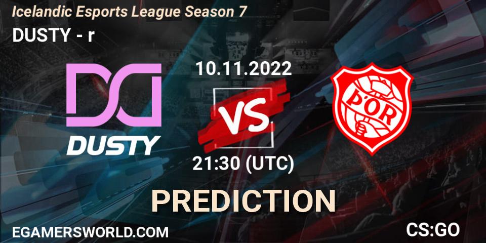 DUSTY - Þór: ennuste. 10.11.2022 at 21:30, Counter-Strike (CS2), Icelandic Esports League Season 7