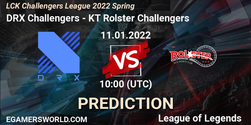 DRX Challengers - KT Rolster Challengers: ennuste. 11.01.2022 at 10:00, LoL, LCK Challengers League 2022 Spring
