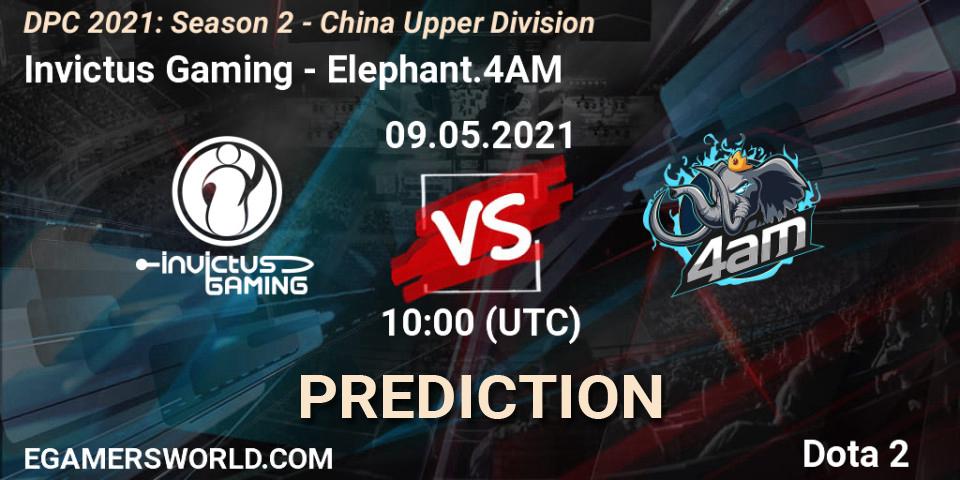 Invictus Gaming - Elephant.4AM: ennuste. 09.05.2021 at 09:55, Dota 2, DPC 2021: Season 2 - China Upper Division