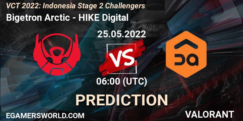 Bigetron Arctic - HIKE Digital: ennuste. 25.05.2022 at 06:00, VALORANT, VCT 2022: Indonesia Stage 2 Challengers