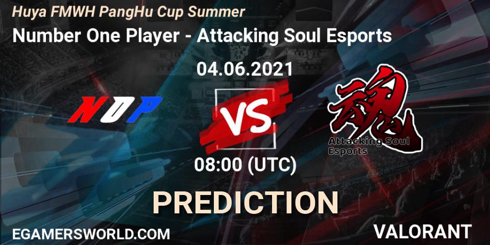Number One Player - Attacking Soul Esports: ennuste. 04.06.2021 at 08:00, VALORANT, Huya FMWH PangHu Cup Summer