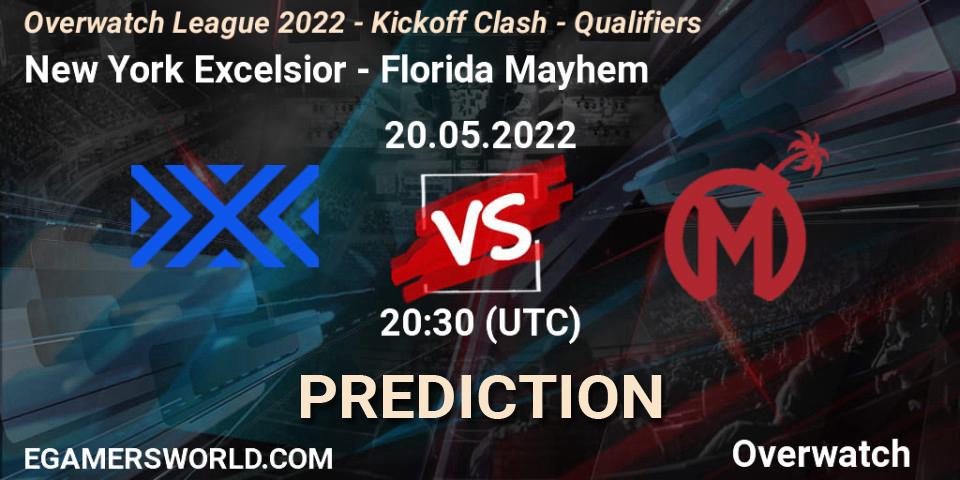 New York Excelsior - Florida Mayhem: ennuste. 20.05.2022 at 20:30, Overwatch, Overwatch League 2022 - Kickoff Clash - Qualifiers