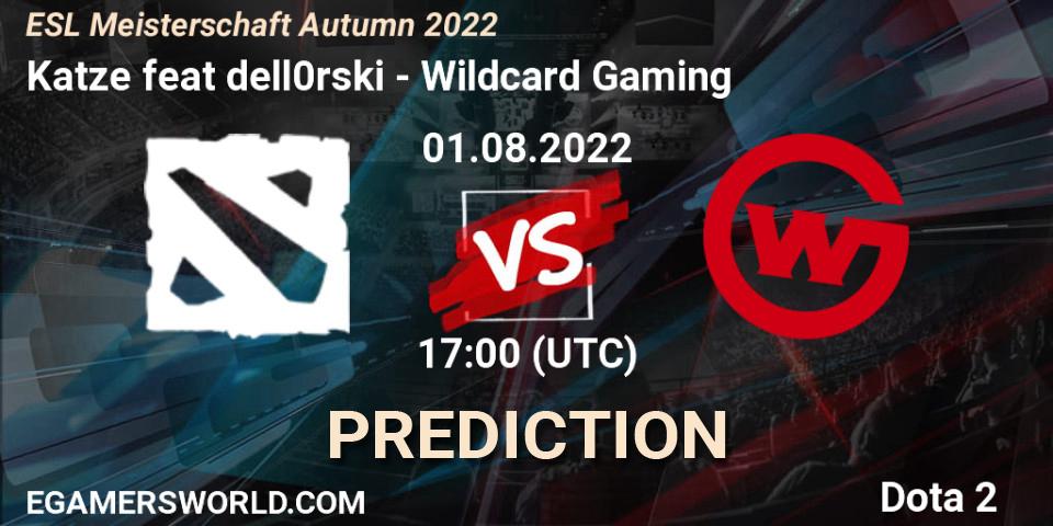 Katze feat dell0rski - Wildcard Gaming: ennuste. 01.08.2022 at 17:05, Dota 2, ESL Meisterschaft Autumn 2022