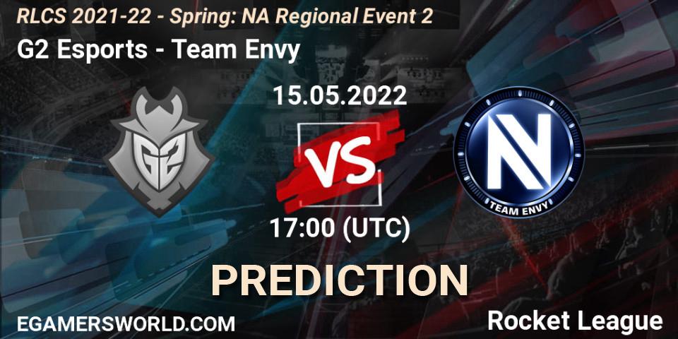 G2 Esports - Team Envy: ennuste. 15.05.2022 at 17:00, Rocket League, RLCS 2021-22 - Spring: NA Regional Event 2