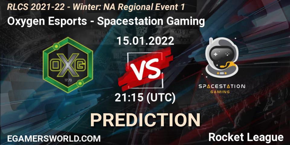 Oxygen Esports - Spacestation Gaming: ennuste. 15.01.22, Rocket League, RLCS 2021-22 - Winter: NA Regional Event 1