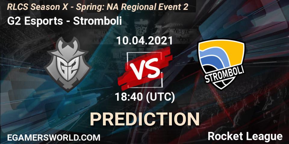 G2 Esports - Stromboli: ennuste. 10.04.2021 at 18:20, Rocket League, RLCS Season X - Spring: NA Regional Event 2