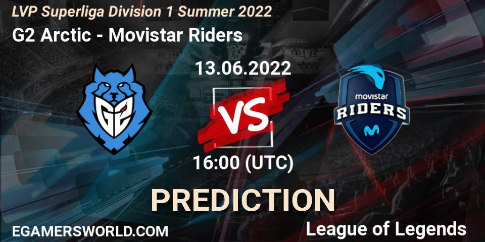 G2 Arctic - Movistar Riders: ennuste. 13.06.22, LoL, LVP Superliga Division 1 Summer 2022