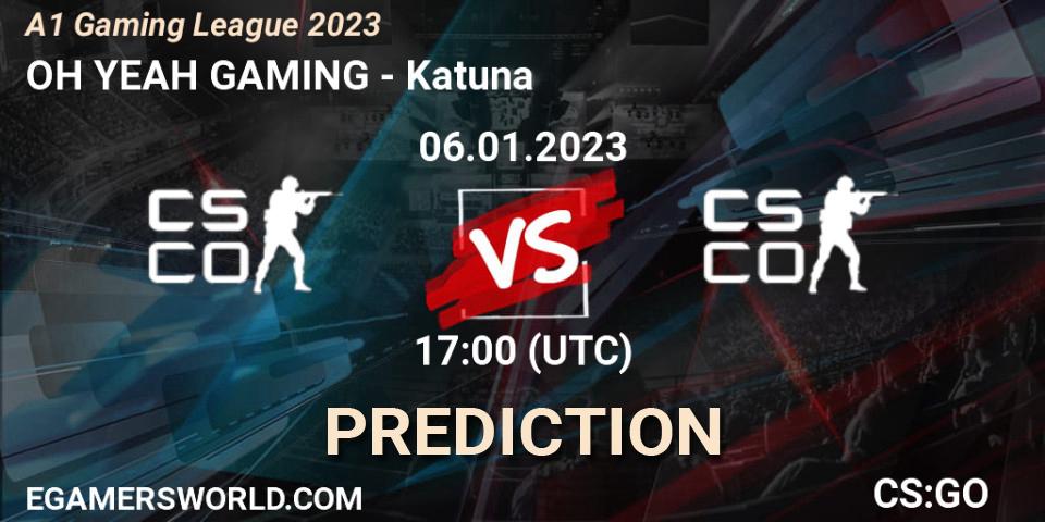 OH YEAH GAMING - Katuna: ennuste. 06.01.2023 at 17:00, Counter-Strike (CS2), A1 Gaming League 2023