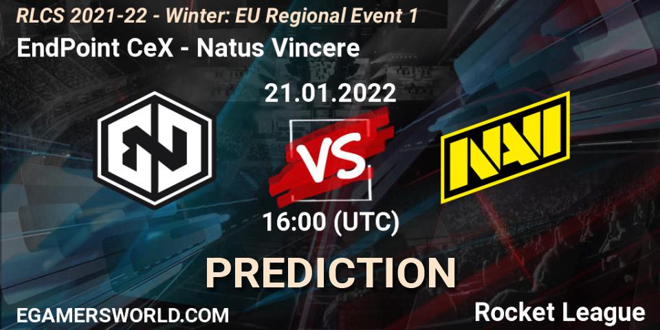 EndPoint CeX - Natus Vincere: ennuste. 21.01.2022 at 16:00, Rocket League, RLCS 2021-22 - Winter: EU Regional Event 1