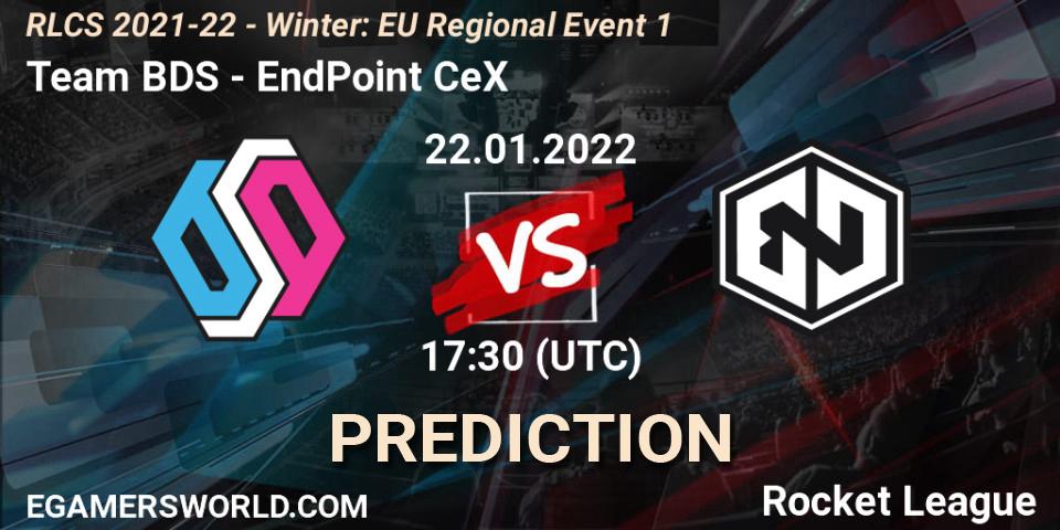 Team BDS - EndPoint CeX: ennuste. 22.01.2022 at 18:15, Rocket League, RLCS 2021-22 - Winter: EU Regional Event 1