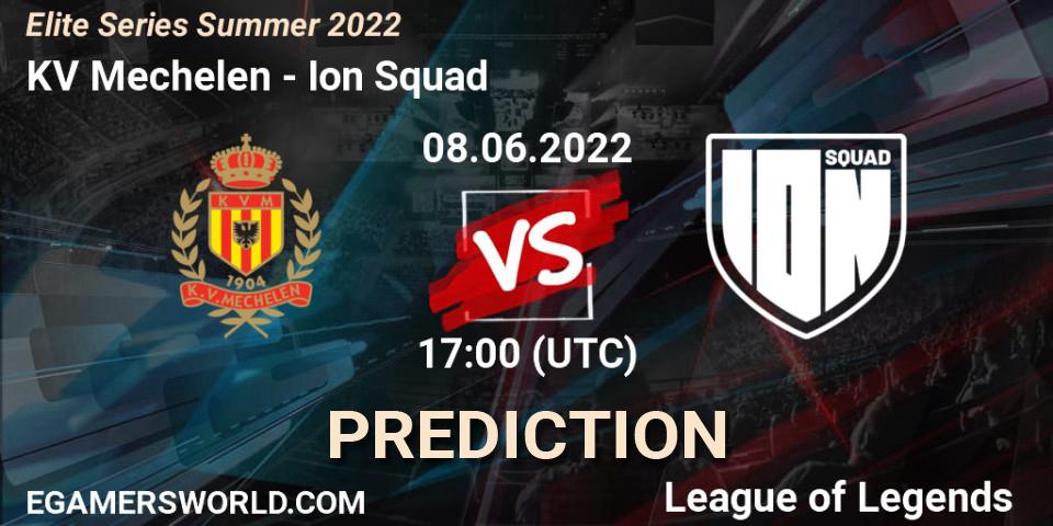 KV Mechelen - Ion Squad: ennuste. 08.06.2022 at 17:00, LoL, Elite Series Summer 2022