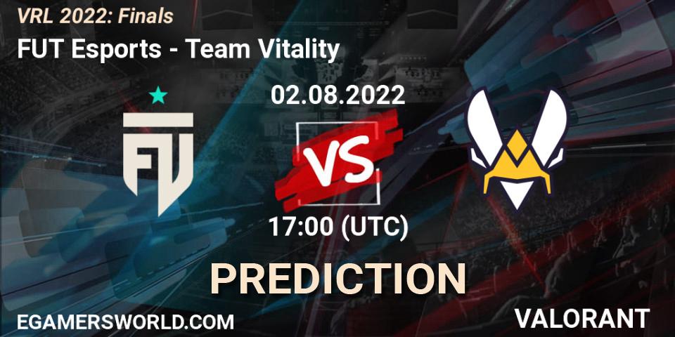 FUT Esports - Team Vitality: ennuste. 02.08.2022 at 16:45, VALORANT, VRL 2022: Finals