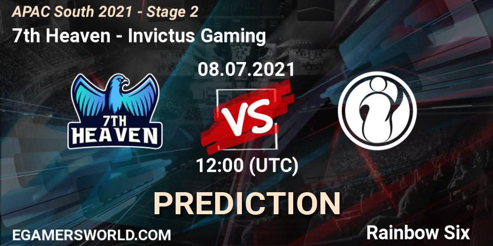 7th Heaven - Invictus Gaming: ennuste. 08.07.2021 at 12:00, Rainbow Six, APAC South 2021 - Stage 2