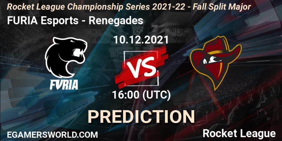 FURIA Esports - Renegades: ennuste. 10.12.21, Rocket League, RLCS 2021-22 - Fall Split Major