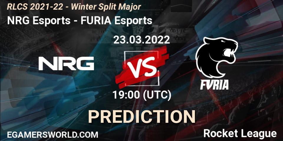 NRG Esports - FURIA Esports: ennuste. 23.03.2022 at 19:00, Rocket League, RLCS 2021-22 - Winter Split Major
