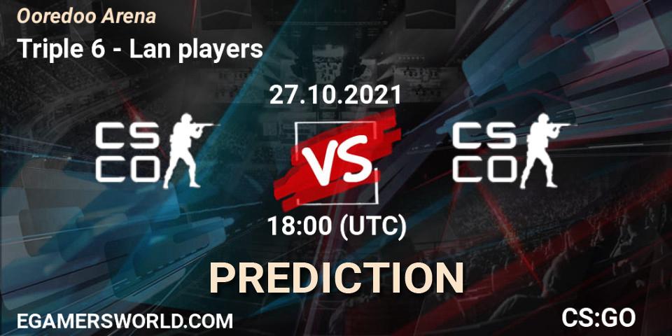 Triple 6 - Lan players: ennuste. 27.10.2021 at 18:00, Counter-Strike (CS2), Ooredoo Arena