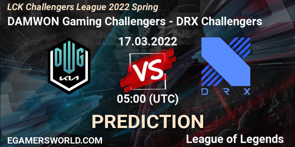 DAMWON Gaming Challengers - DRX Challengers: ennuste. 17.03.2022 at 05:00, LoL, LCK Challengers League 2022 Spring