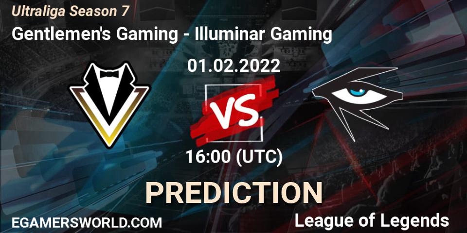 Gentlemen's Gaming - Illuminar Gaming: ennuste. 01.02.2022 at 16:00, LoL, Ultraliga Season 7