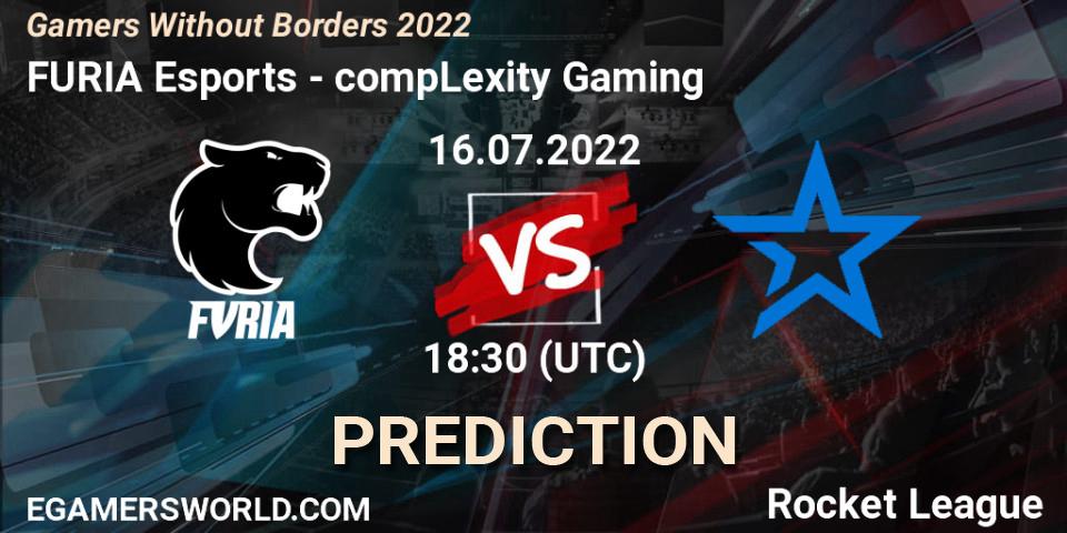 FURIA Esports - compLexity Gaming: ennuste. 16.07.2022 at 18:30, Rocket League, Gamers Without Borders 2022