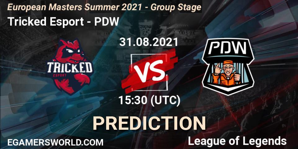 Tricked Esport - PDW: ennuste. 31.08.2021 at 15:30, LoL, European Masters Summer 2021 - Group Stage