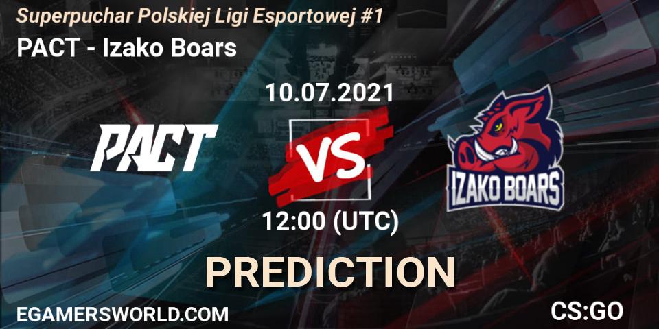 PACT - Izako Boars: ennuste. 10.07.2021 at 13:55, Counter-Strike (CS2), Superpuchar Polskiej Ligi Esportowej #1