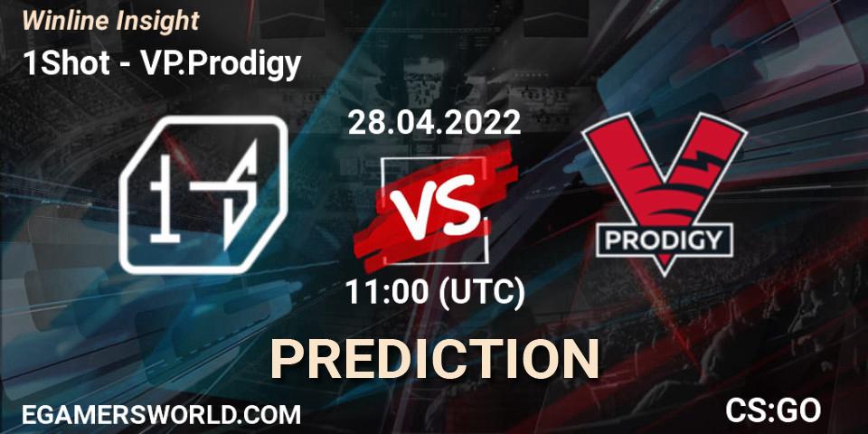 1Shot - VP.Prodigy: ennuste. 28.04.2022 at 11:00, Counter-Strike (CS2), Winline Insight