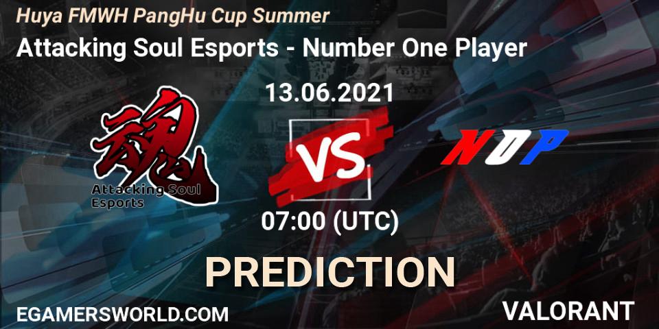 Attacking Soul Esports - Number One Player: ennuste. 13.06.2021 at 07:00, VALORANT, Huya FMWH PangHu Cup Summer