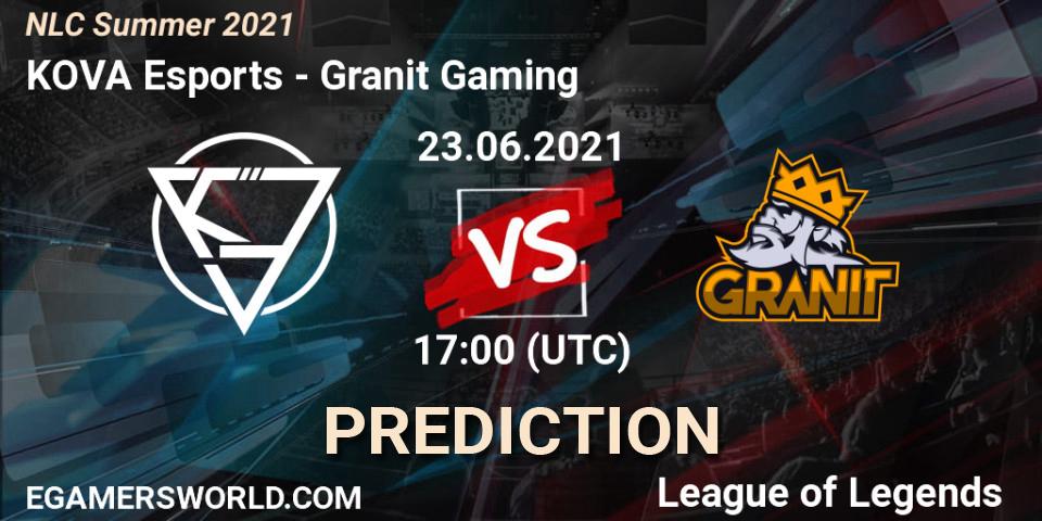 KOVA Esports - Granit Gaming: ennuste. 23.06.2021 at 17:00, LoL, NLC Summer 2021