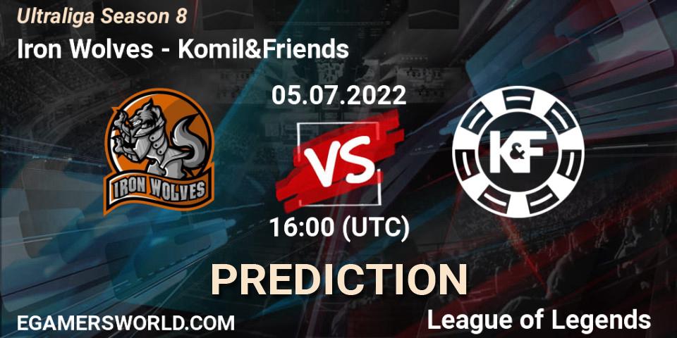 Iron Wolves - Komil&Friends: ennuste. 05.07.2022 at 16:00, LoL, Ultraliga Season 8