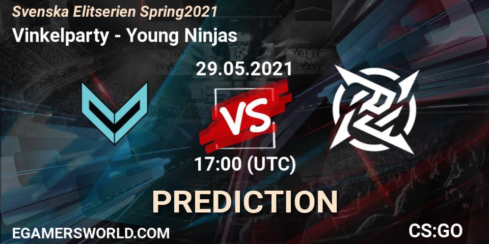 Vinkelparty - Young Ninjas: ennuste. 29.05.2021 at 19:20, Counter-Strike (CS2), Svenska Elitserien Spring 2021