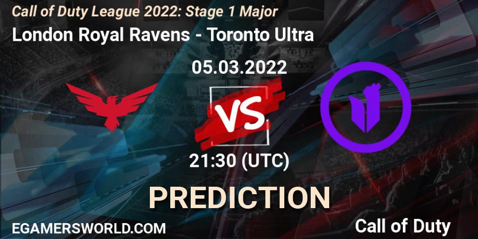 London Royal Ravens - Toronto Ultra: ennuste. 05.03.2022 at 23:00, Call of Duty, Call of Duty League 2022: Stage 1 Major