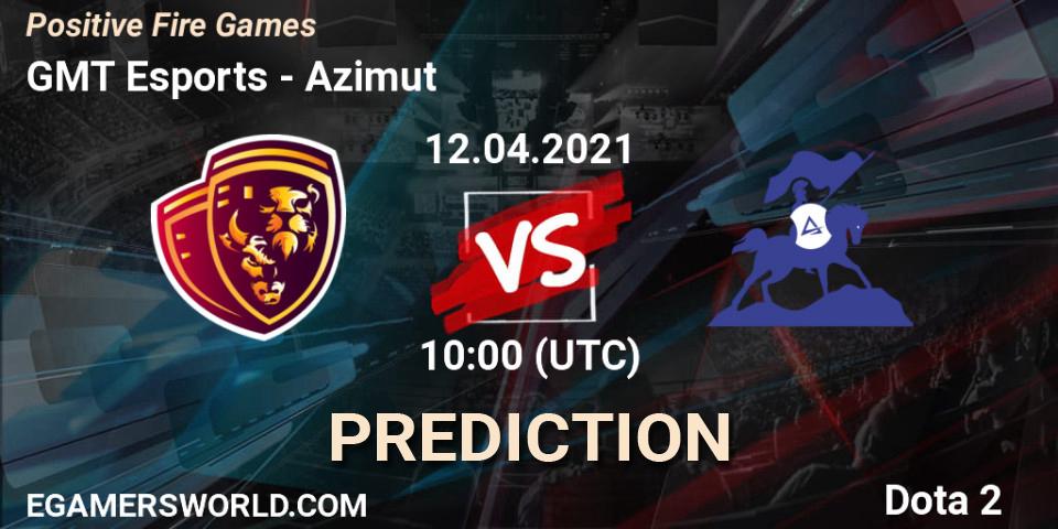 GMT Esports - Azimut: ennuste. 12.04.2021 at 10:09, Dota 2, Positive Fire Games