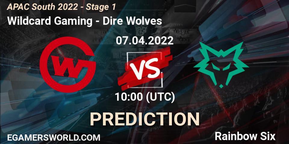Wildcard Gaming - Dire Wolves: ennuste. 07.04.2022 at 10:00, Rainbow Six, APAC South 2022 - Stage 1