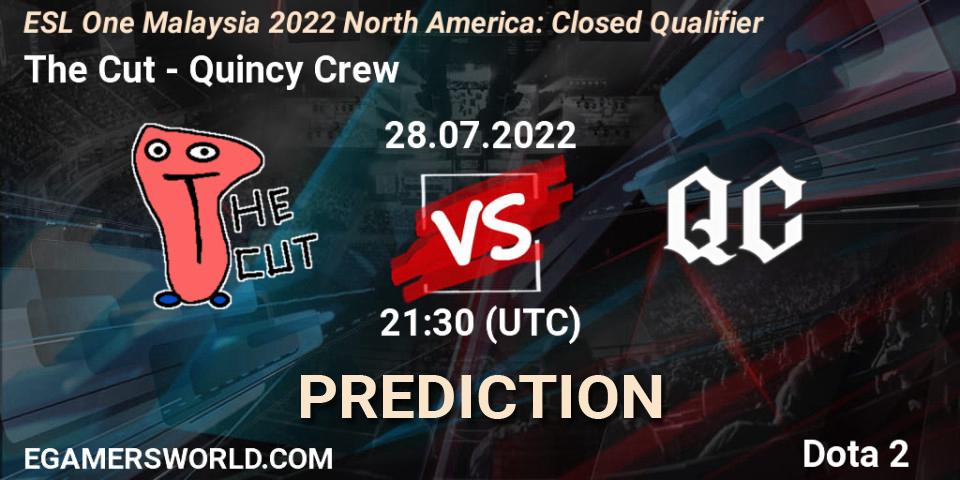 The Cut - Quincy Crew: ennuste. 28.07.22, Dota 2, ESL One Malaysia 2022 North America: Closed Qualifier