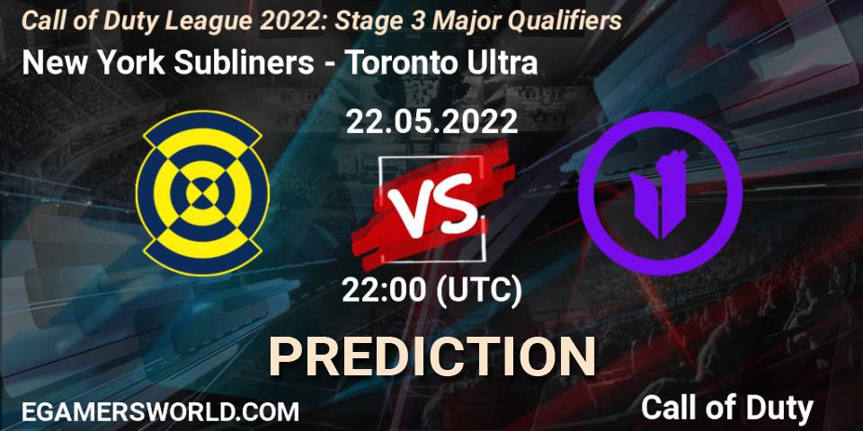 New York Subliners - Toronto Ultra: ennuste. 22.05.22, Call of Duty, Call of Duty League 2022: Stage 3
